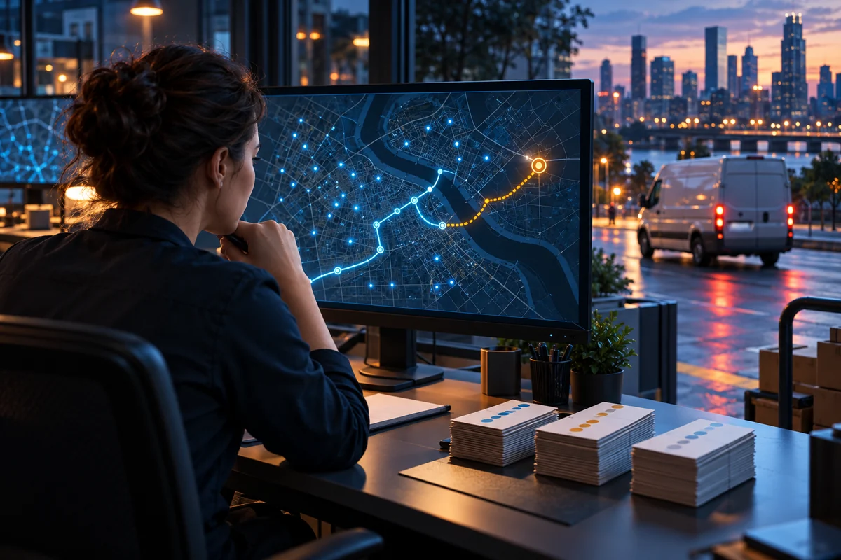Dispatcher using past delivery routes to learn which trips may be delayed